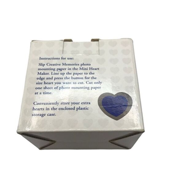 Creative Memories Mini Heart 3/4 & 1 inch Punch in original box - Picture 4 of 4
